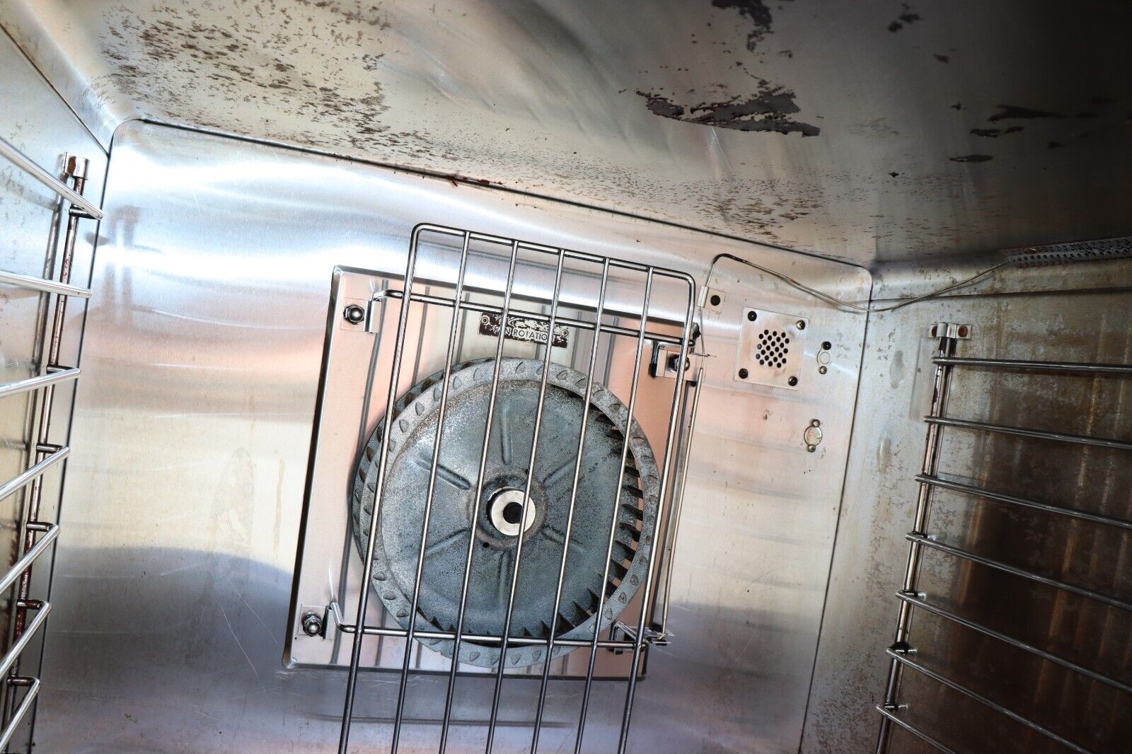 Market Forge M2700HEC Full Size Gas Convection Oven, Wheels, Used, Needs Racks