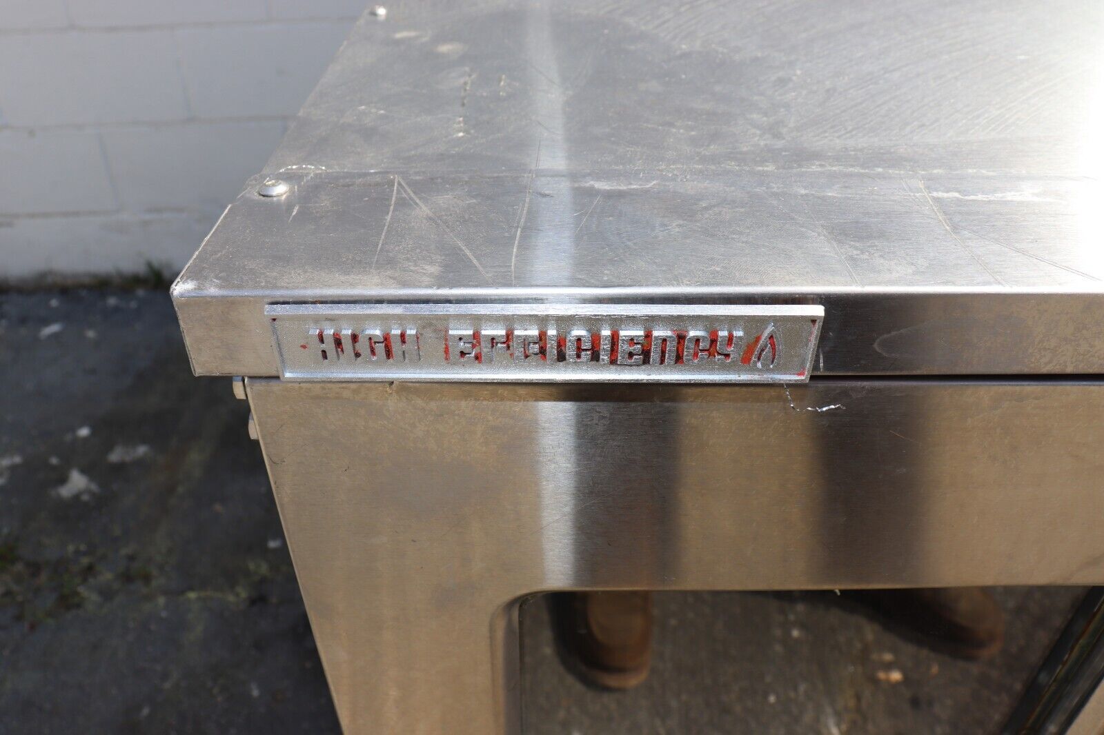 Market Forge M2700HEC Full Size Gas Convection Oven, Wheels, Used, Needs Racks