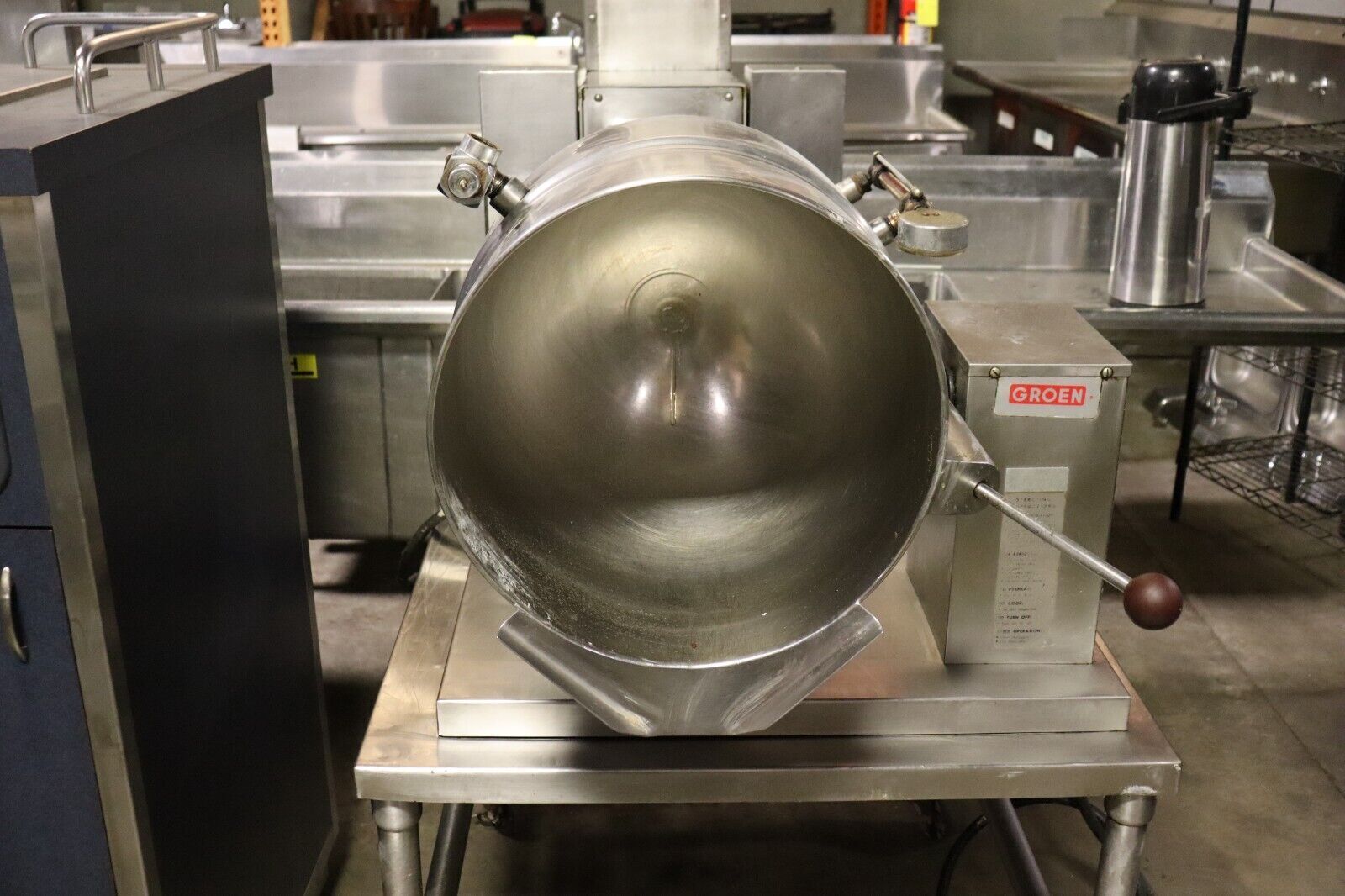 Groen TDB-20A TA/2 Electric Tilt Kettle with Dual Agitator, Used