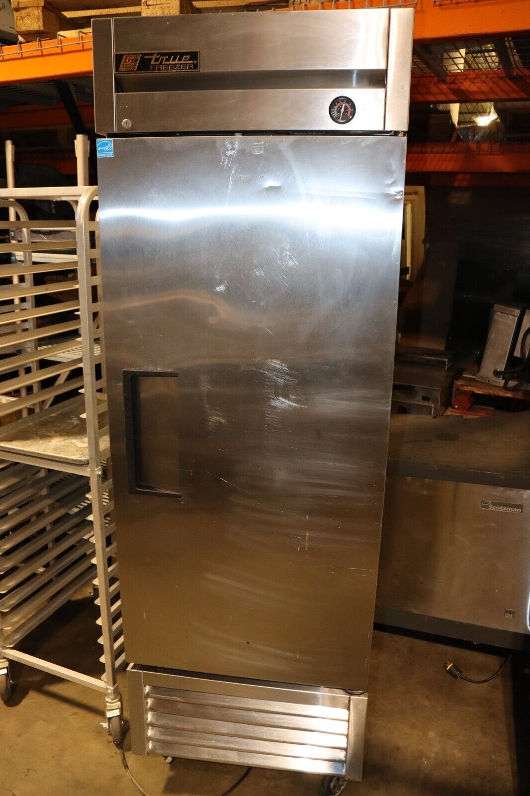 True T-23F Single Door Reach In Freezer On Wheels, Used, Tested!
