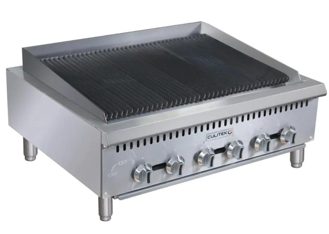 Radiant Natural Gas Charbroiler w/ 3 Burners 36 Inch COMMERCIAL