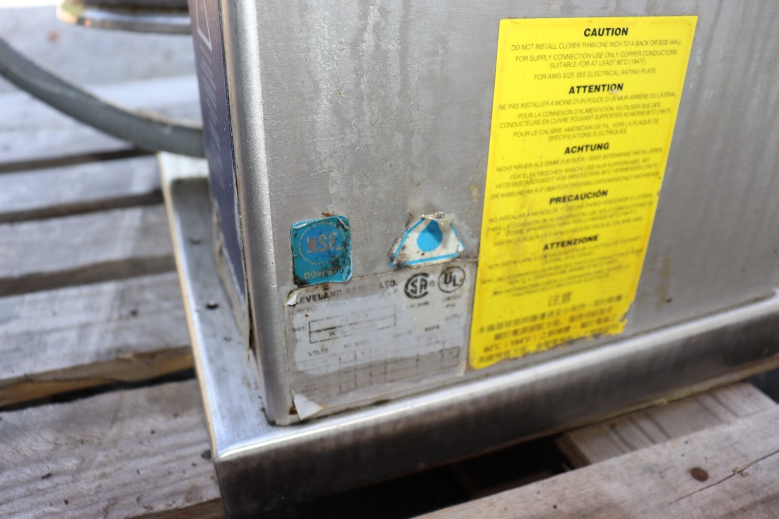 PARTS ONLY - Cleveland KET-6T, 6 Gal Countertop Tilt Electric Kettle