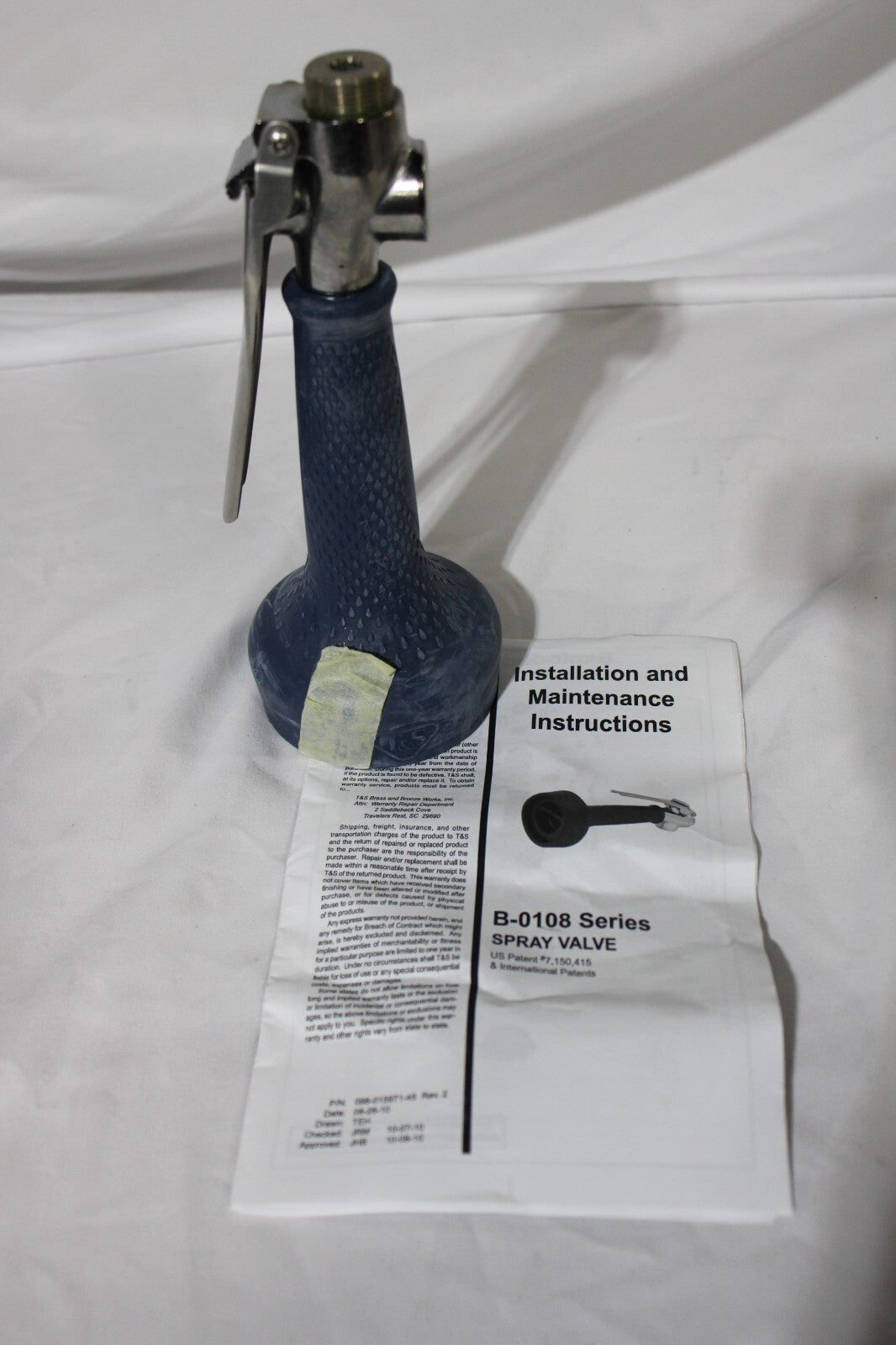 T&S Brass Jetspray Low-Flow Spray Valve, 0.65 Gpm, Epact2005 B-0108-C - Genuine