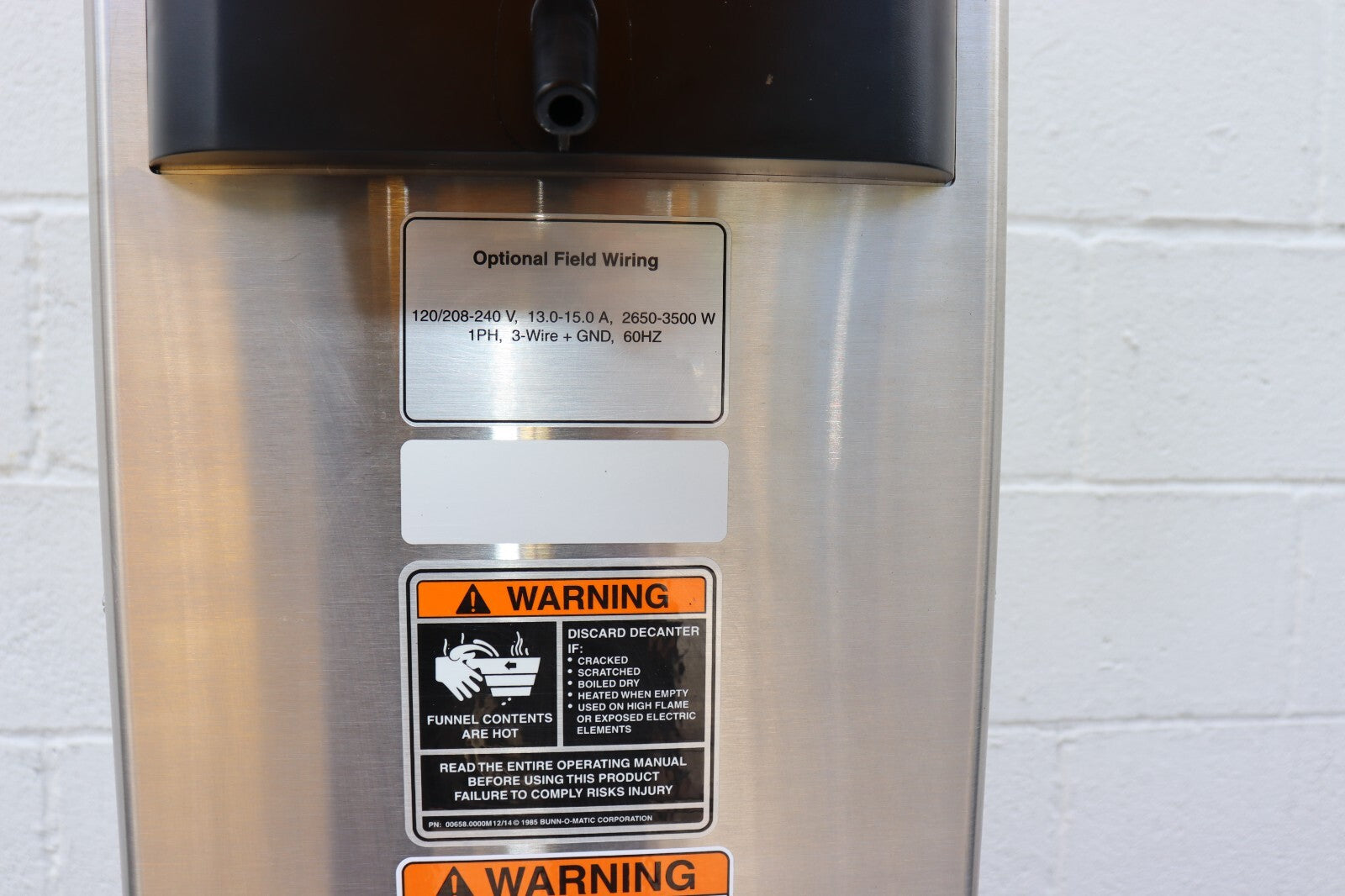 Bunn 52200.0102 ITCB-DV Infusion Coffee and Iced Tea Brewer Machine w/ Hot Water