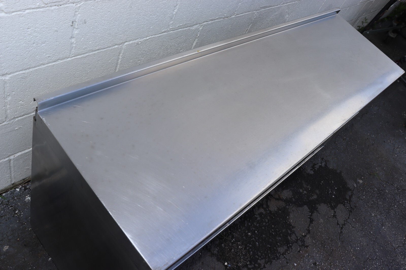 Commercial Stainless Steel 18"x60" Storage Dish Cabinet, Welded, Used, Clean