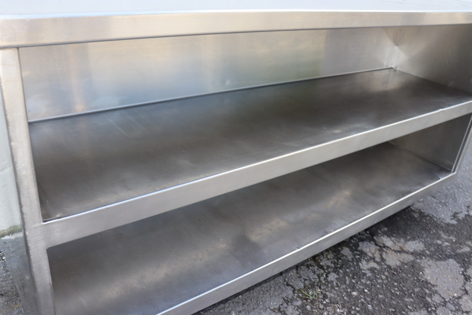 Commercial Stainless Steel 18"x60" Storage Dish Cabinet, Welded, Used, Clean