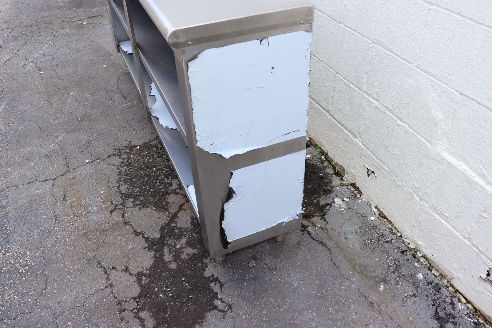 Commercial Stainless Steel 14"X72"X36" Storage Dish Cabinet, Used