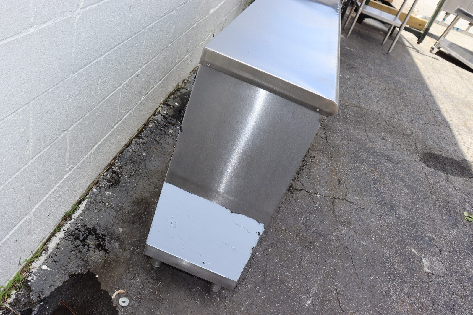 Commercial Stainless Steel 14"X72"X36" Storage Dish Cabinet, Used