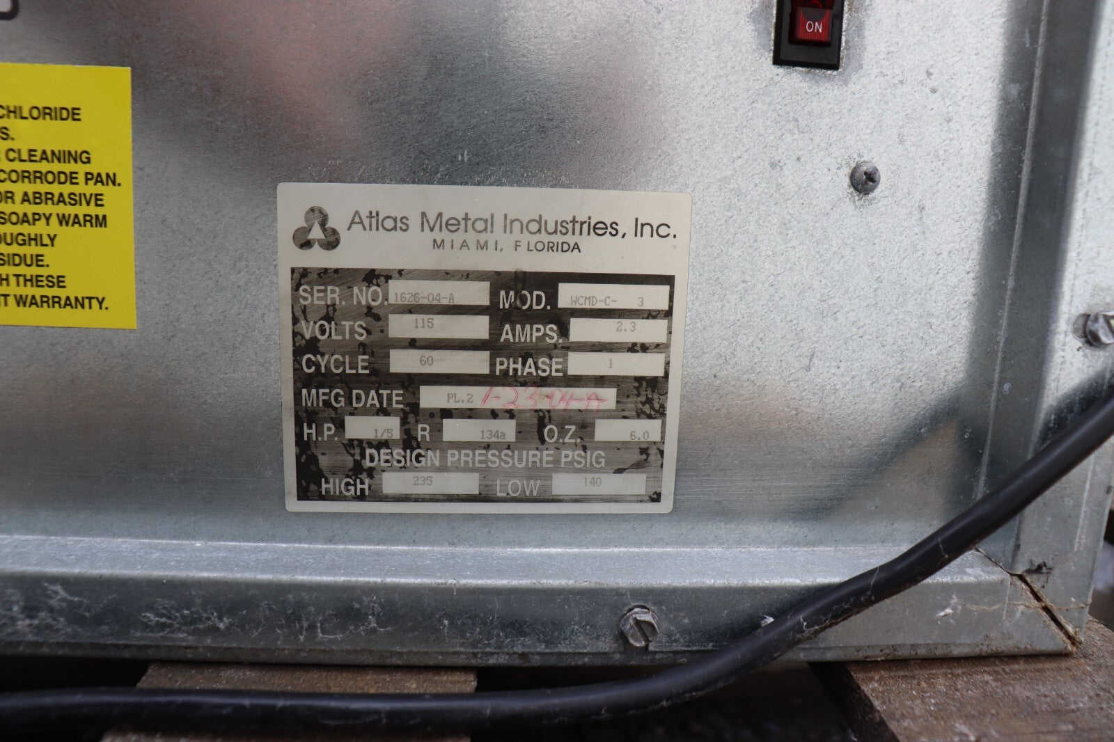 Atlas Metal WCMD-C-3 Refrigerated Drop-In Cold Food Well Unit, w/ Custom Shelf