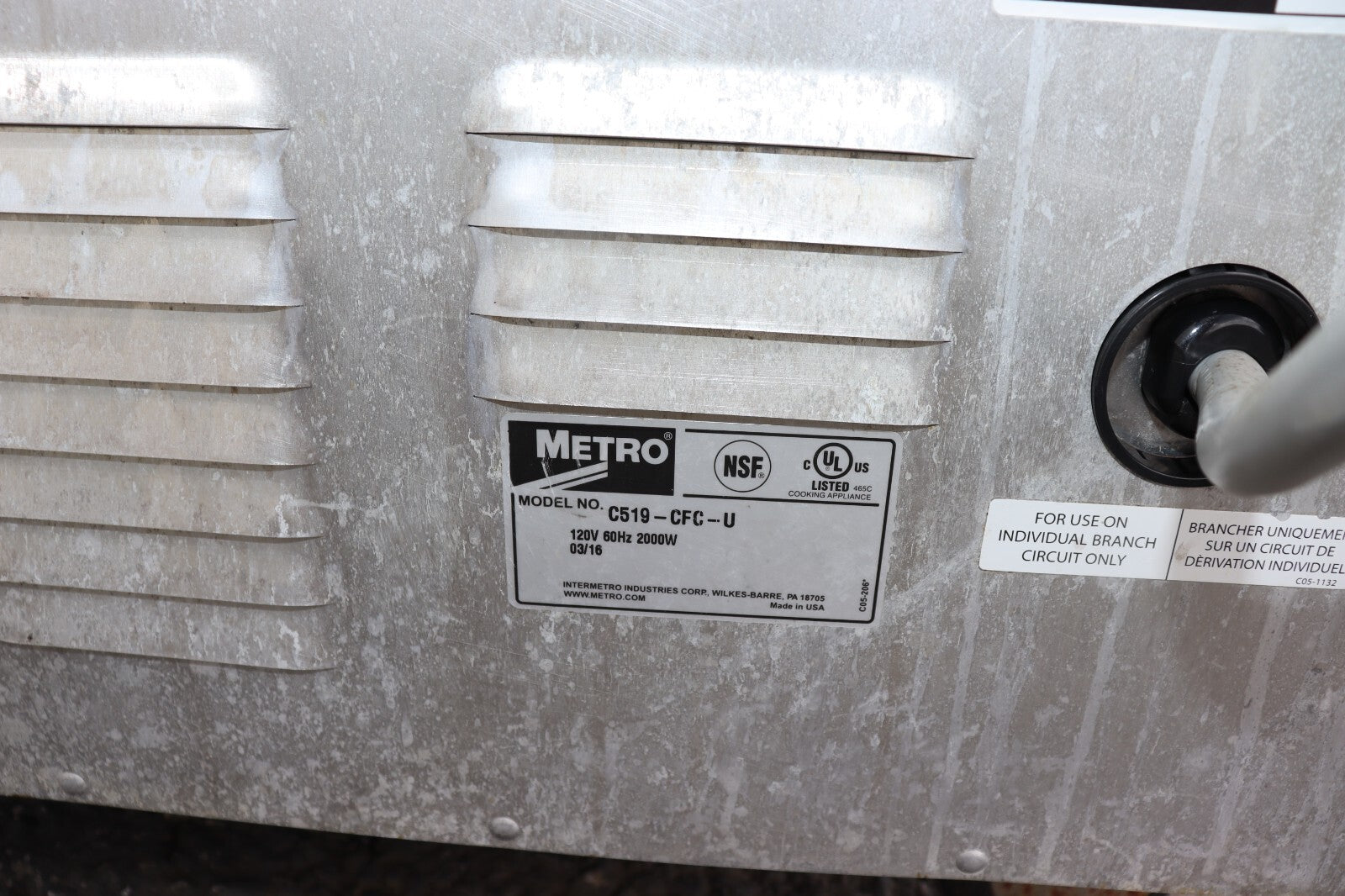 Metro C519-CFC-U 69.75" H Mobile Heated Holding & Proofing Cabinet Universal