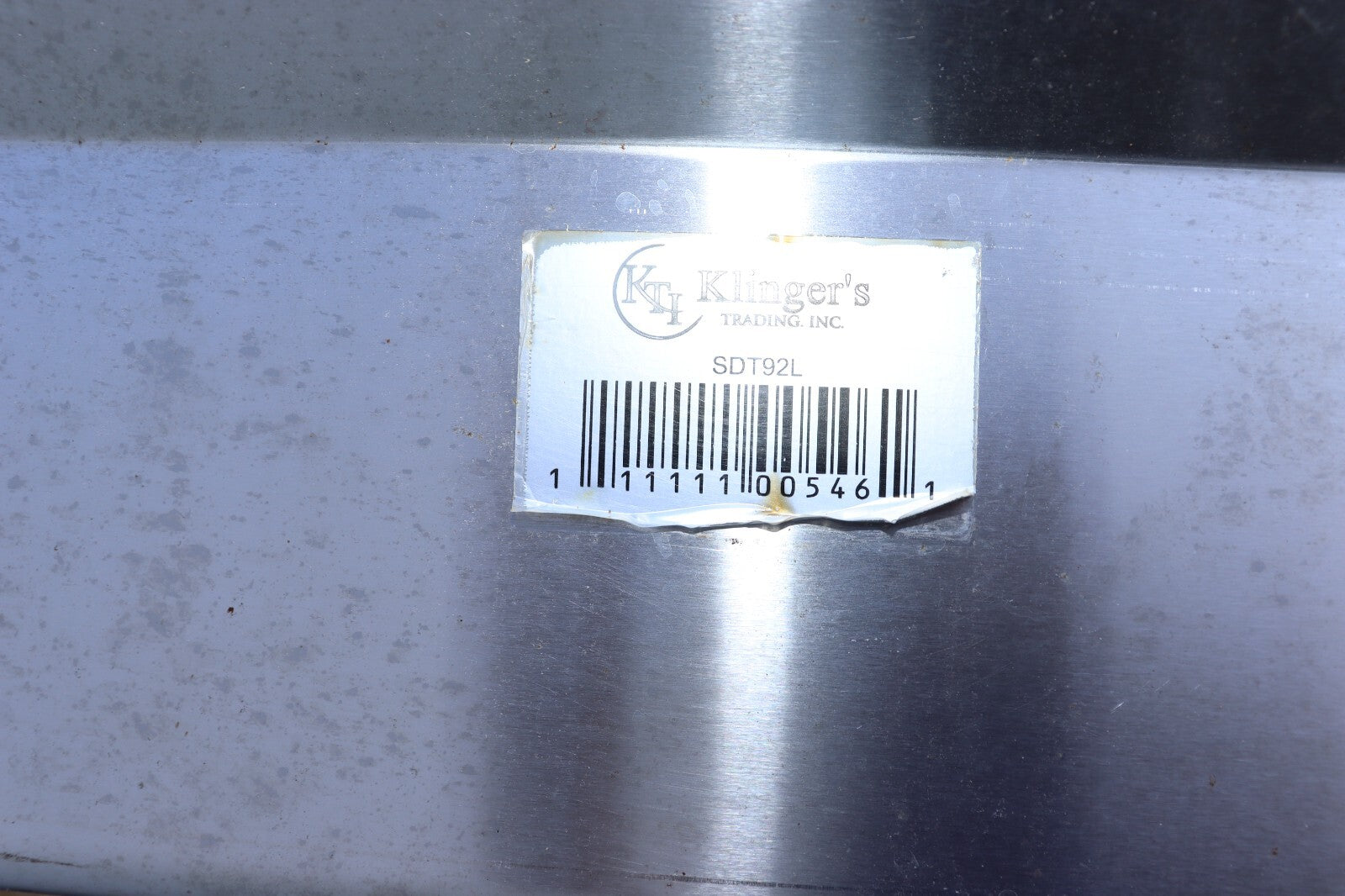 Klinger's Trading SDT92L 92" Straight Prerinse Dish Table, Used, CLEAN