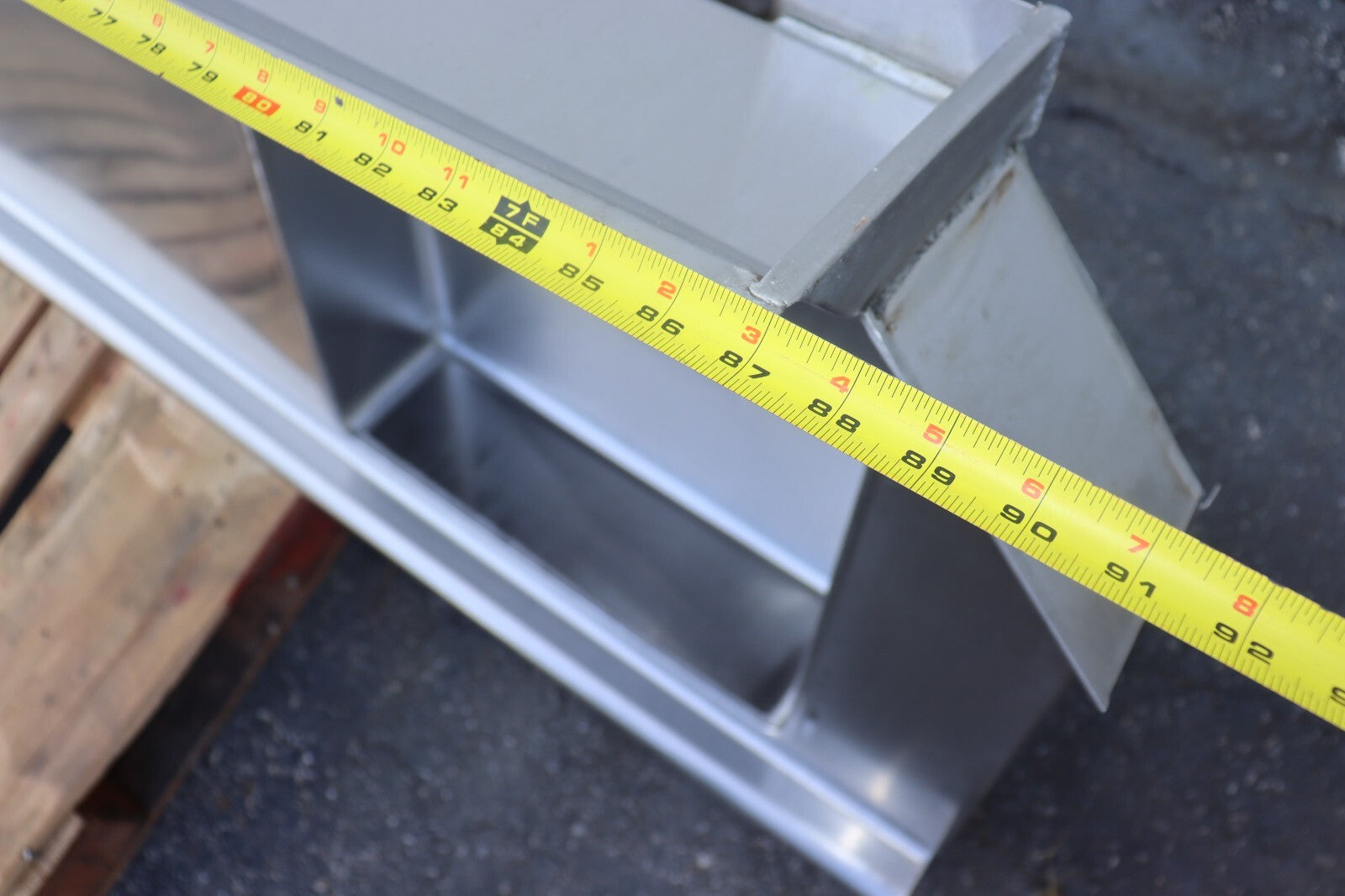 Klinger's Trading SDT92L 92" Straight Prerinse Dish Table, Used, CLEAN