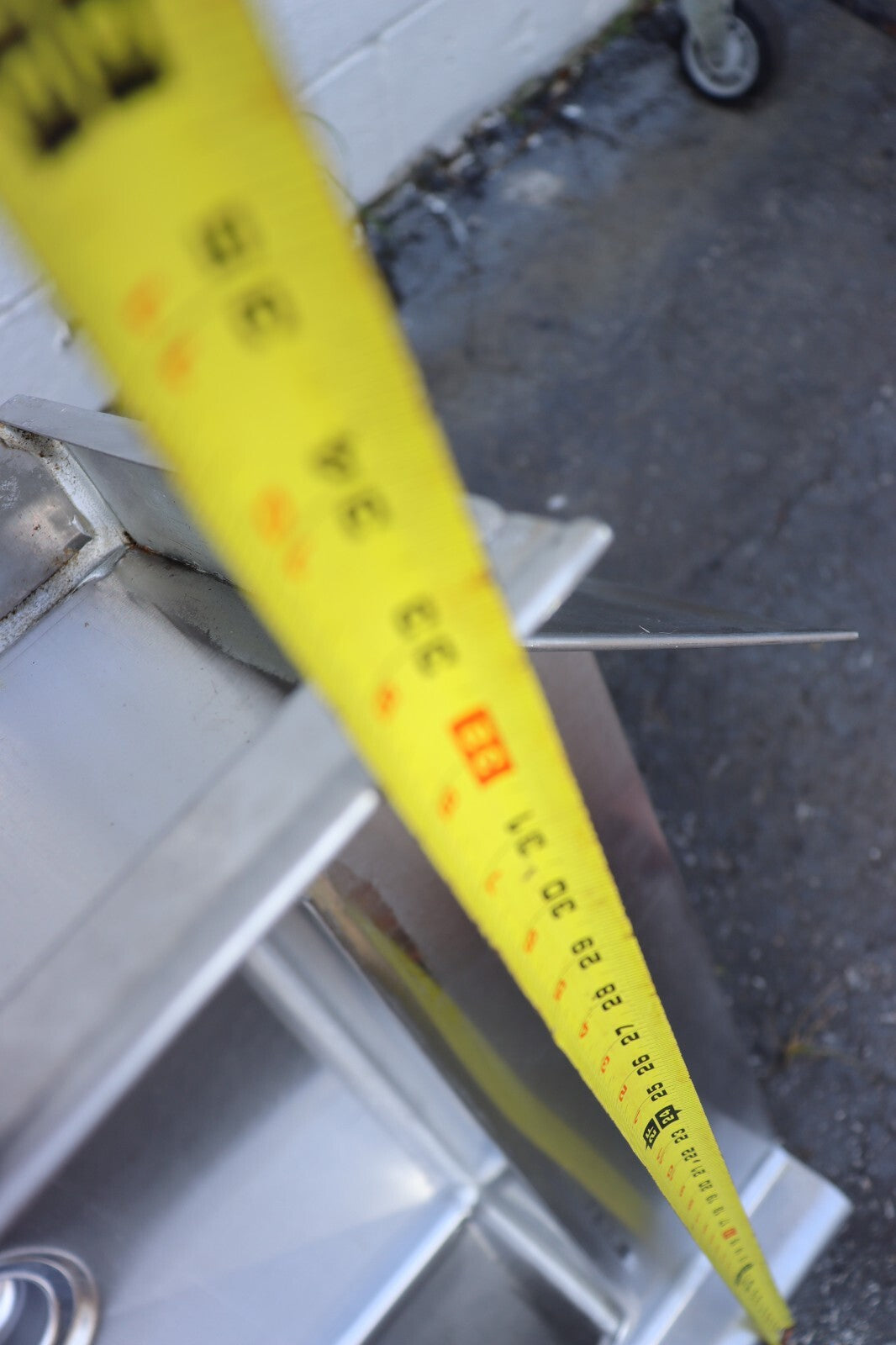 Klinger's Trading SDT92L 92" Straight Prerinse Dish Table, Used, CLEAN