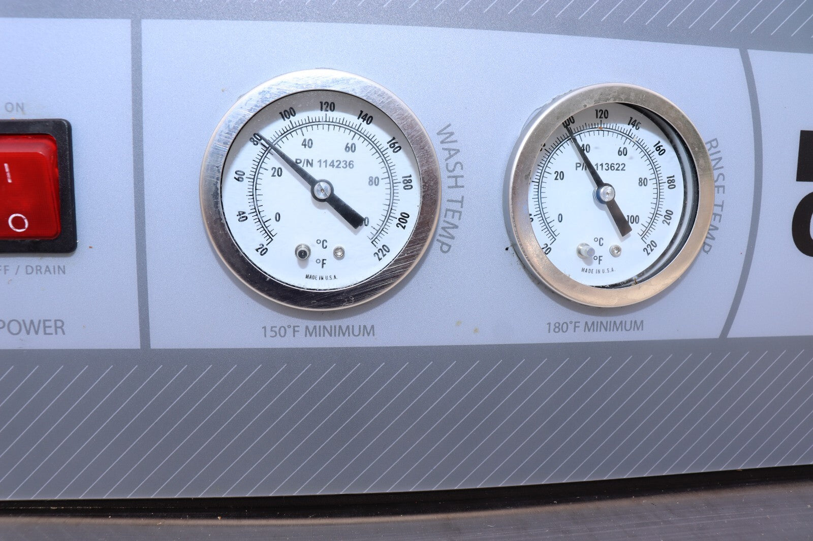 Champion DH2000 Versa Clean High Temperature Door Type Dishwasher 55 Racks / Hr