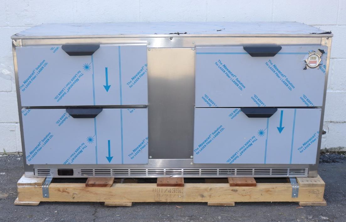 Beverage Air UCRD60AHC-4 60" Two Section Undercounter Refrigerator w/ 4 Drawers