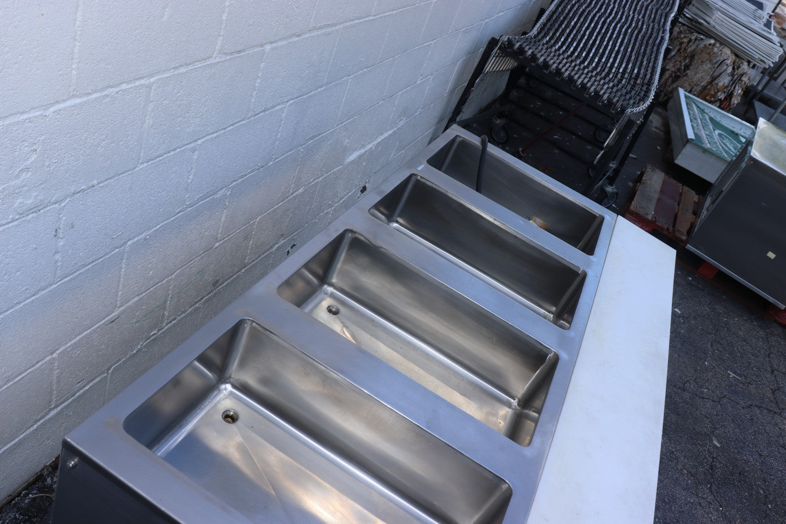 Klinger's All Stainless Steel 4 well Electric Steam Table Wet/Dry KTI SW-4H-120