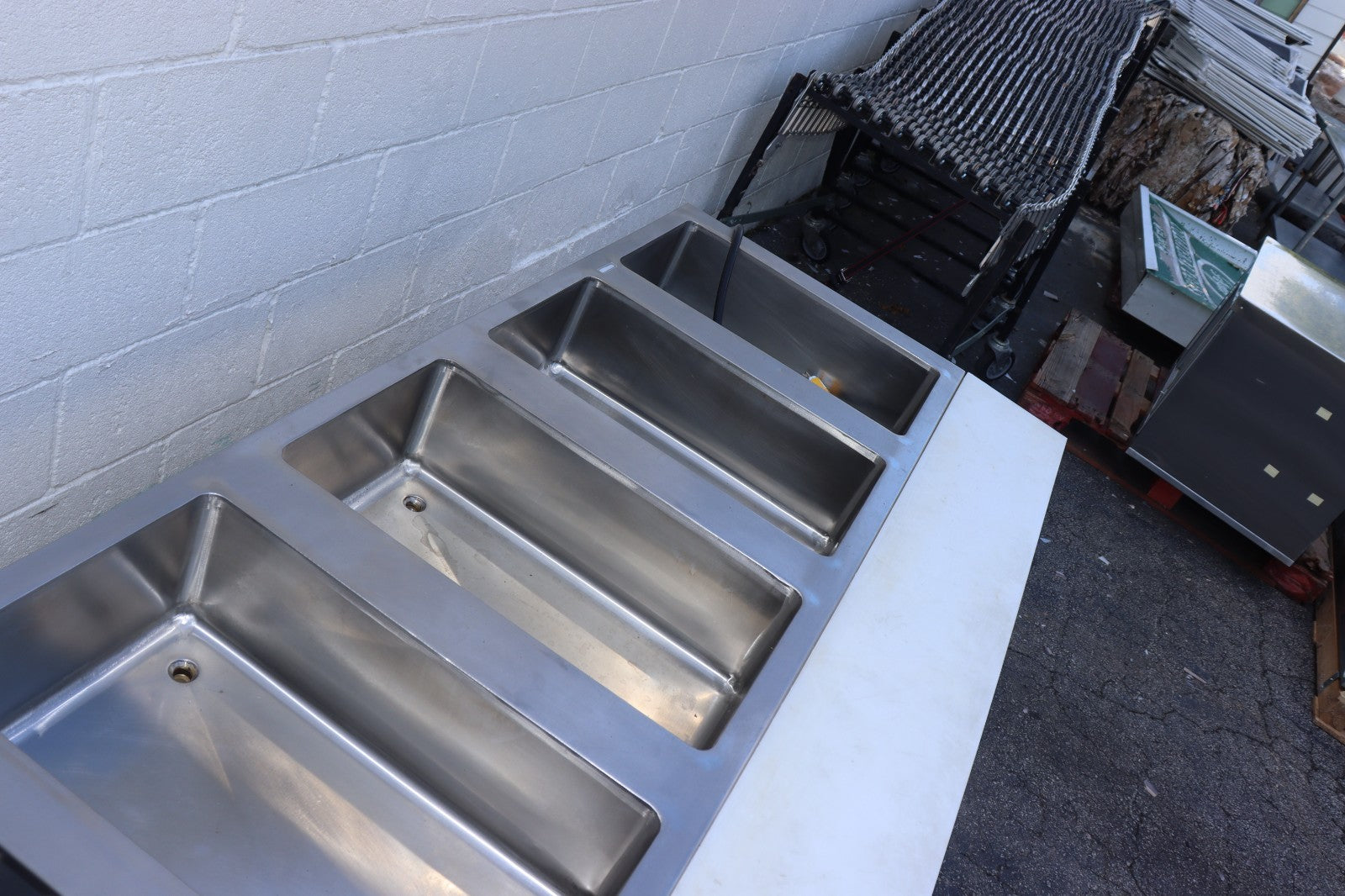 Klinger's All Stainless Steel 4 well Electric Steam Table Wet/Dry KTI SW-4H-120