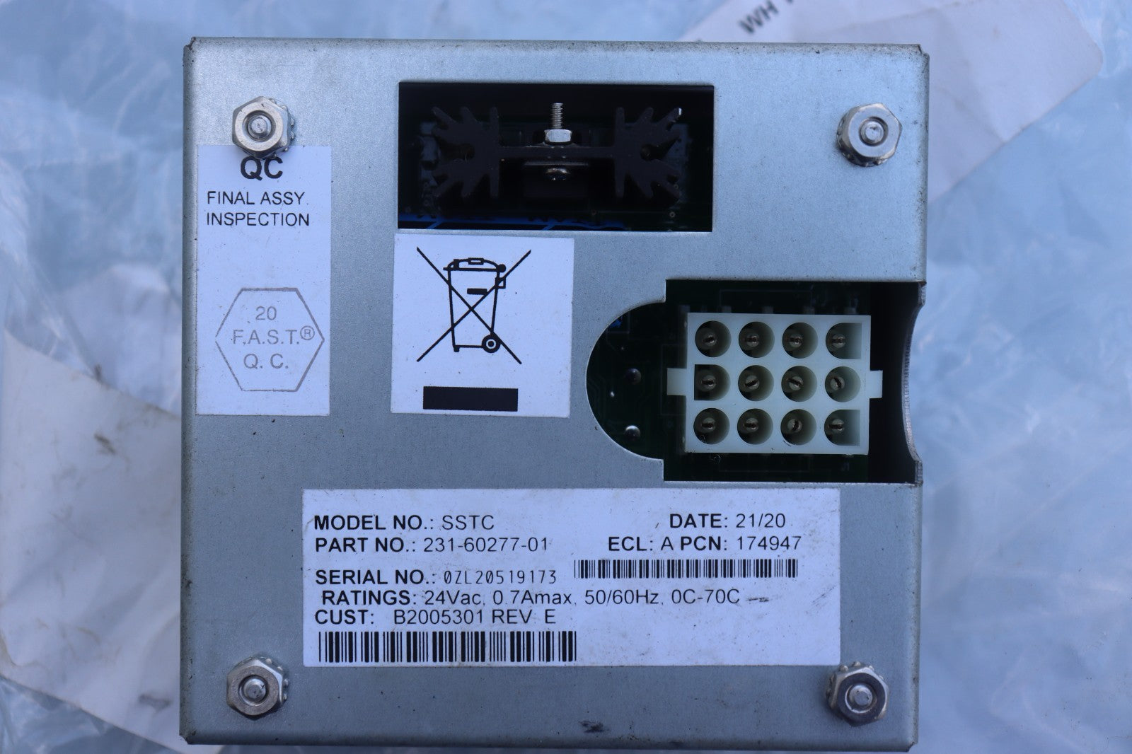 Pitco B2005301 Solid State Temperature Control Box Assembly