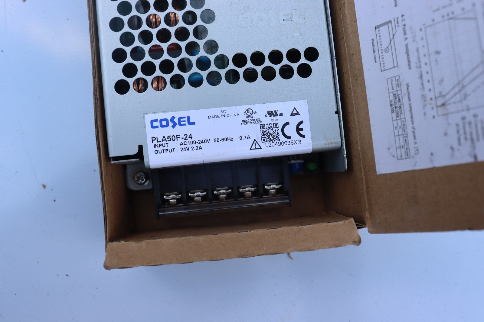 COSEL PLA50F-24 50W For COSEL INPUT AC100-240V 50-60Hz 0.7A OUTPUT 24V 2.2A