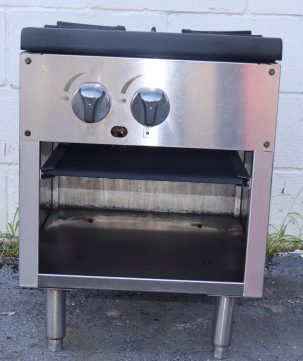 Single Stock Pot Stove Countertop / Floor Mount Commercial Burner