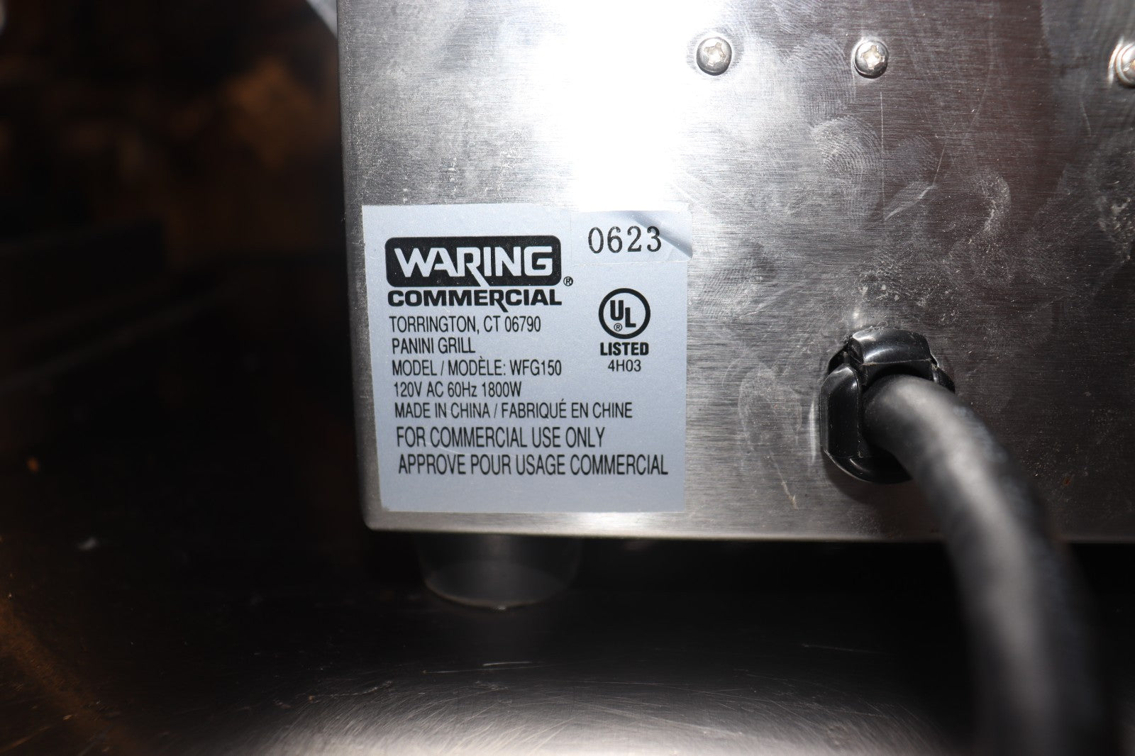 Waring WFG150 Tostato Perfetto™ Compact Flat Grill, Used, CLEAN