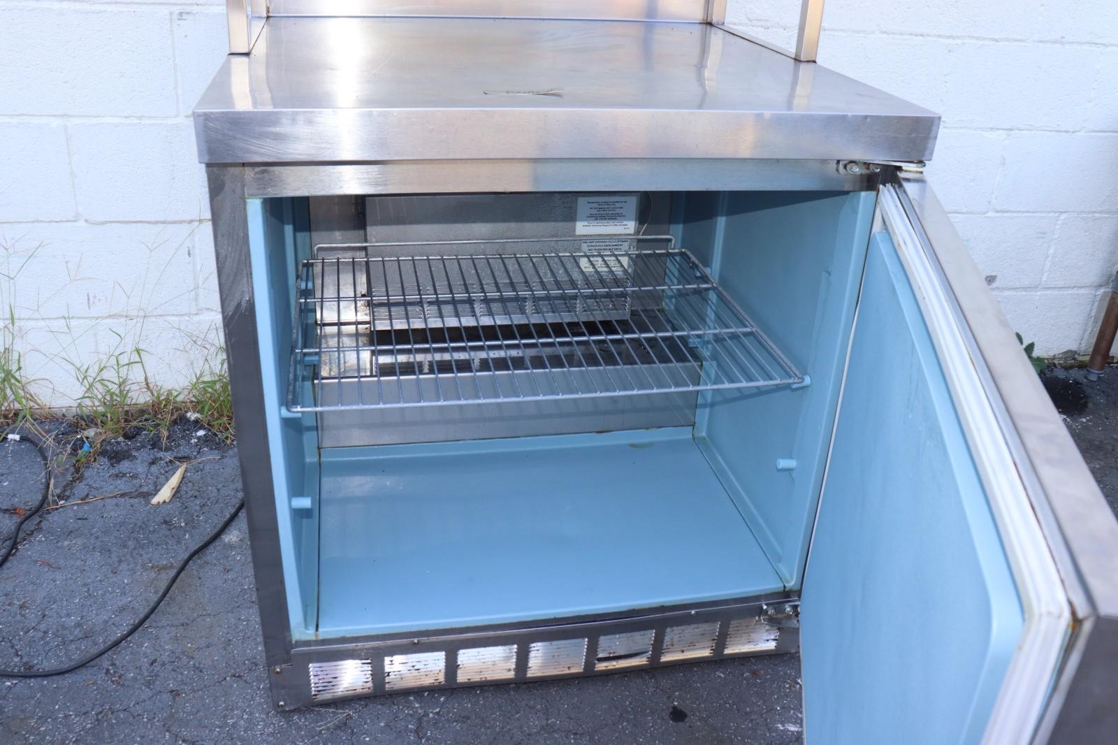 DELFIELD ST4532-A563 32" WORKTOP FREEZER, w/ Custom Over Shelf, Used, Tested