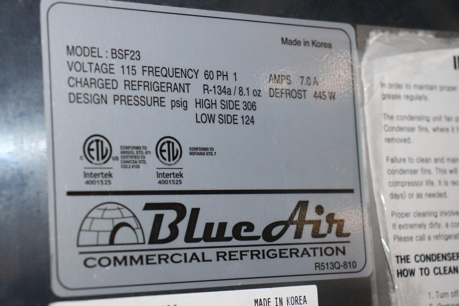 Beverage-Air BSF23, R134A, Solid Door, Reach-In Bottom Mount Freezer, CLEAN