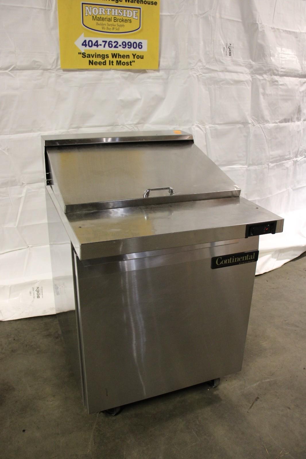 Continental SW24-12 Refrigerated Sandwich Prep Unit 24 inch, Clean, Tested