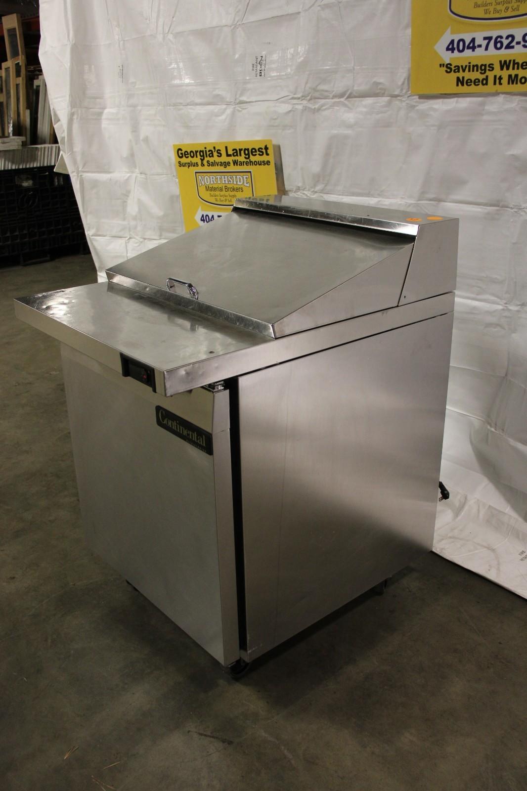Continental SW24-12 Refrigerated Sandwich Prep Unit 24 inch, Clean, Tested