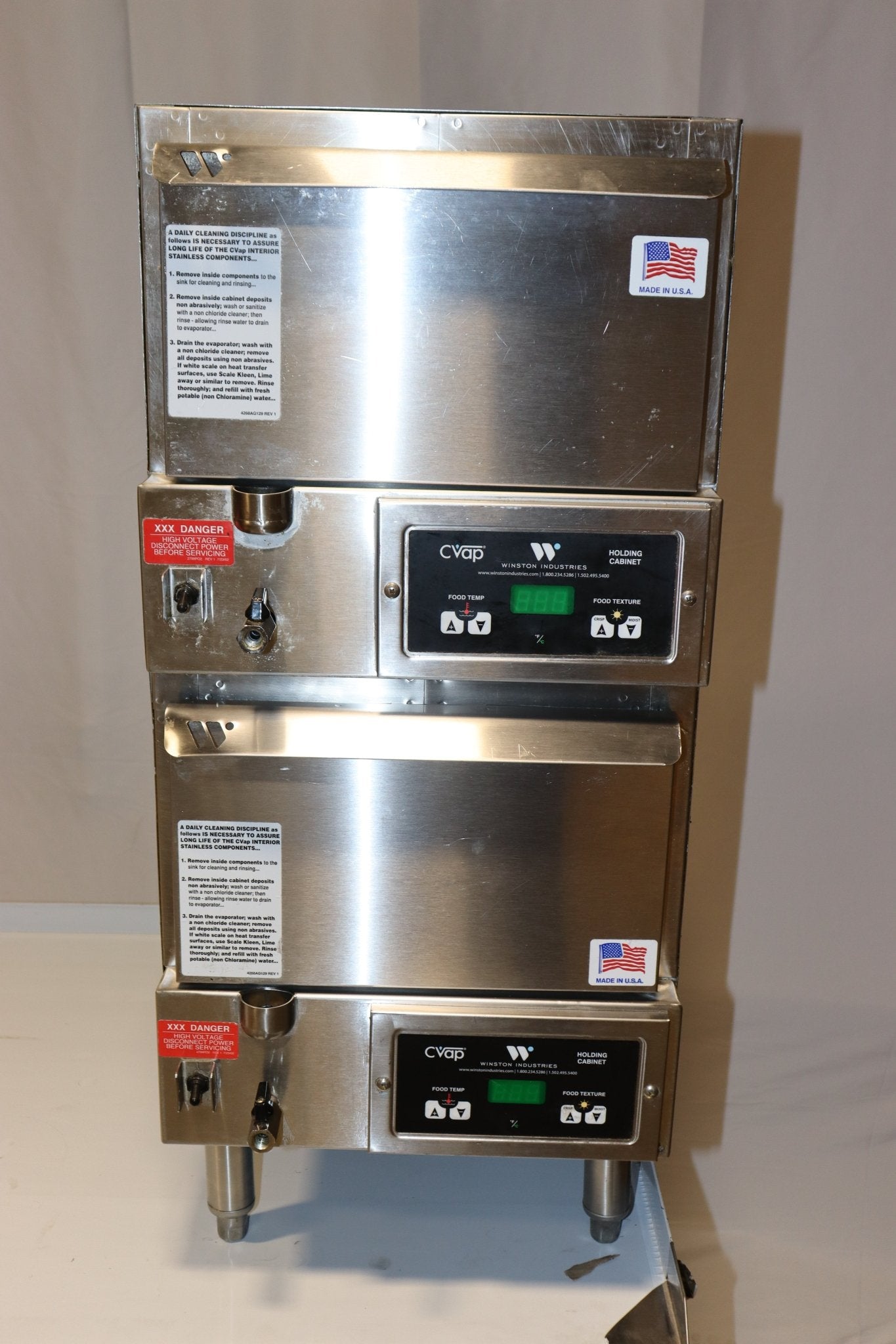 (2) Winston HBB5N1 16 1/2"W Freestanding Warming Drawer, 120v - NMB Restaurant Equipment