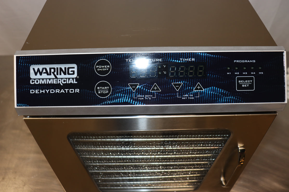 Waring 10 Tray Single Zone Stainless Commercial Food Dehydrator, WDH10