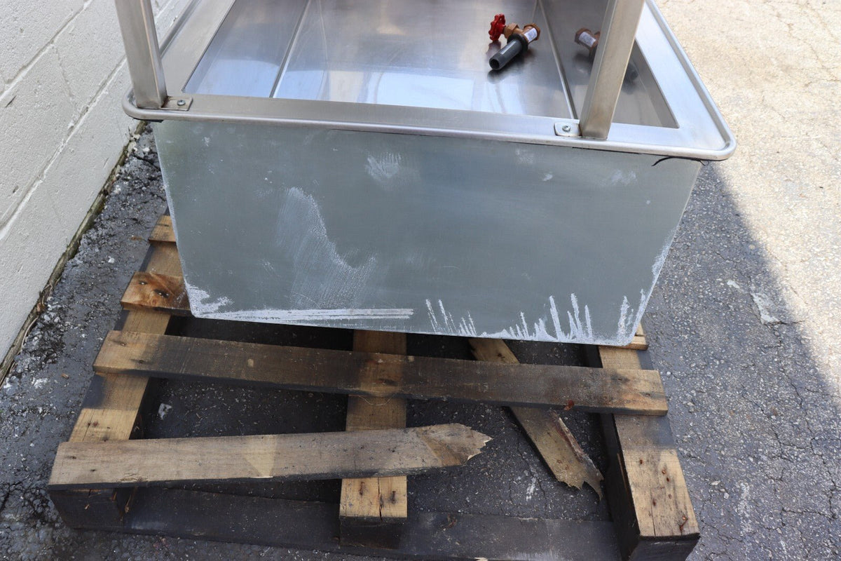 Atlas Metal WCMD-C-3 Refrigerated Drop-In Cold Food Well Unit, w/ Custom Shelf - NMB Restaurant Equipment