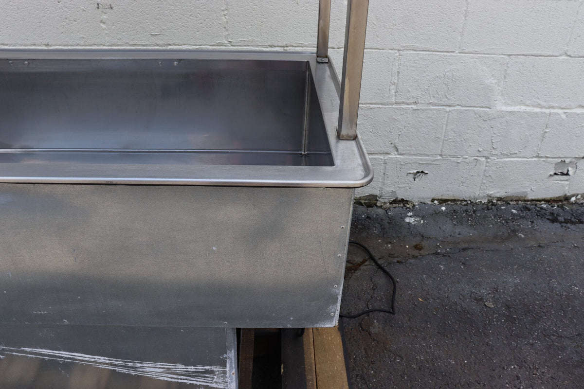 Atlas Metal WCMD-C-3 Refrigerated Drop-In Cold Food Well Unit, w/ Custom Shelf - NMB Restaurant Equipment