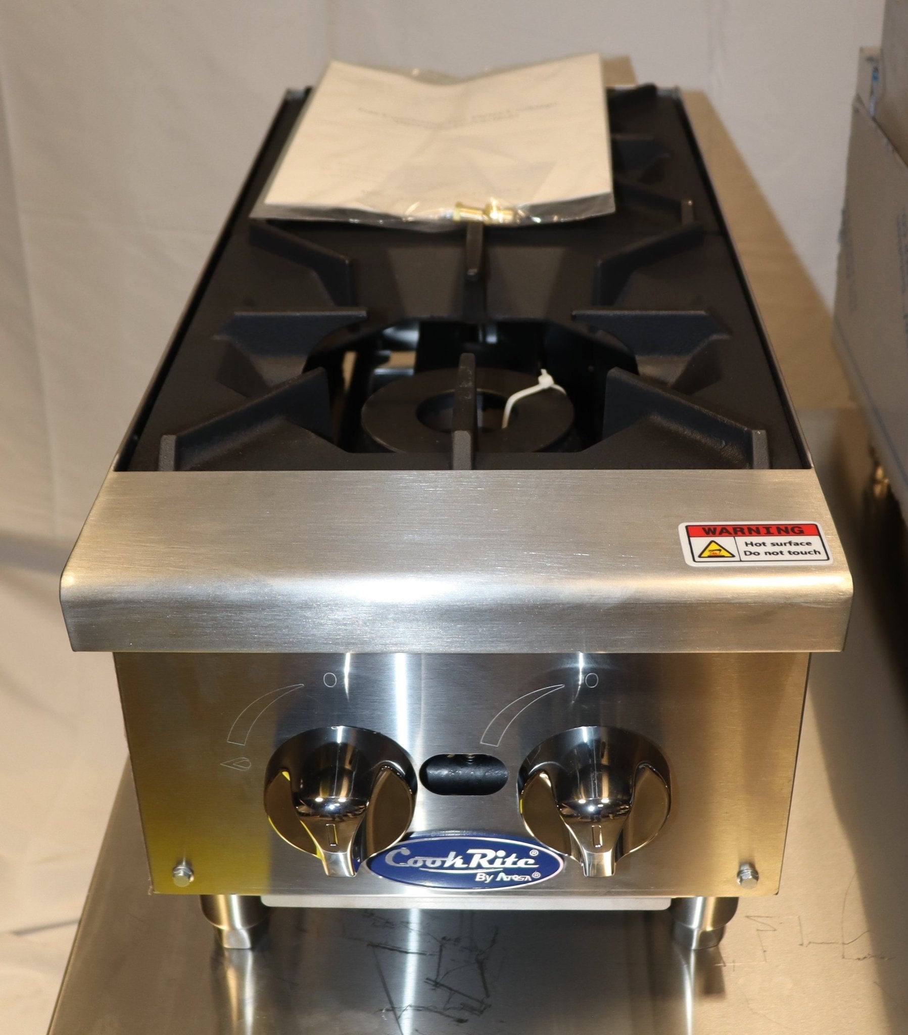 Atosa ACHP-2 CookRite 12" Heavy Duty Countertop Natural Gas Hotplate - NMB Restaurant Equipment