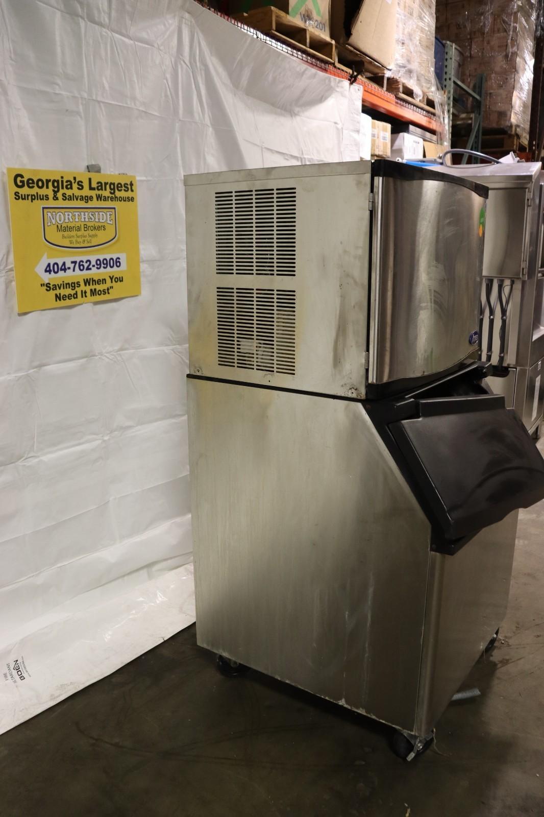 Atosa YR450-AP-161 + CYR400P 460lb/24hr Cube-Style Ice Machine With Bin - NMB Restaurant Equipment