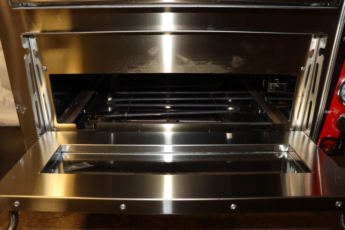 Avantco Double Deck Countertop Pizza/Bakery Oven w/ Independent Chambers 3200W - NMB Restaurant Equipment