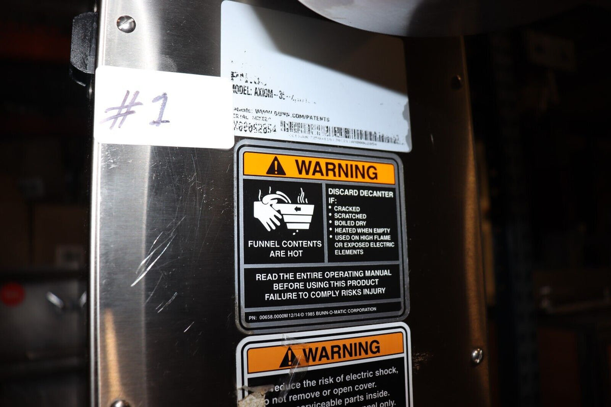 Bunn Axiom 35-2 220V Coffee Maker, 38700.0095, 120/208-240V, 1, (Dunkin Donuts) - NMB Restaurant Equipment