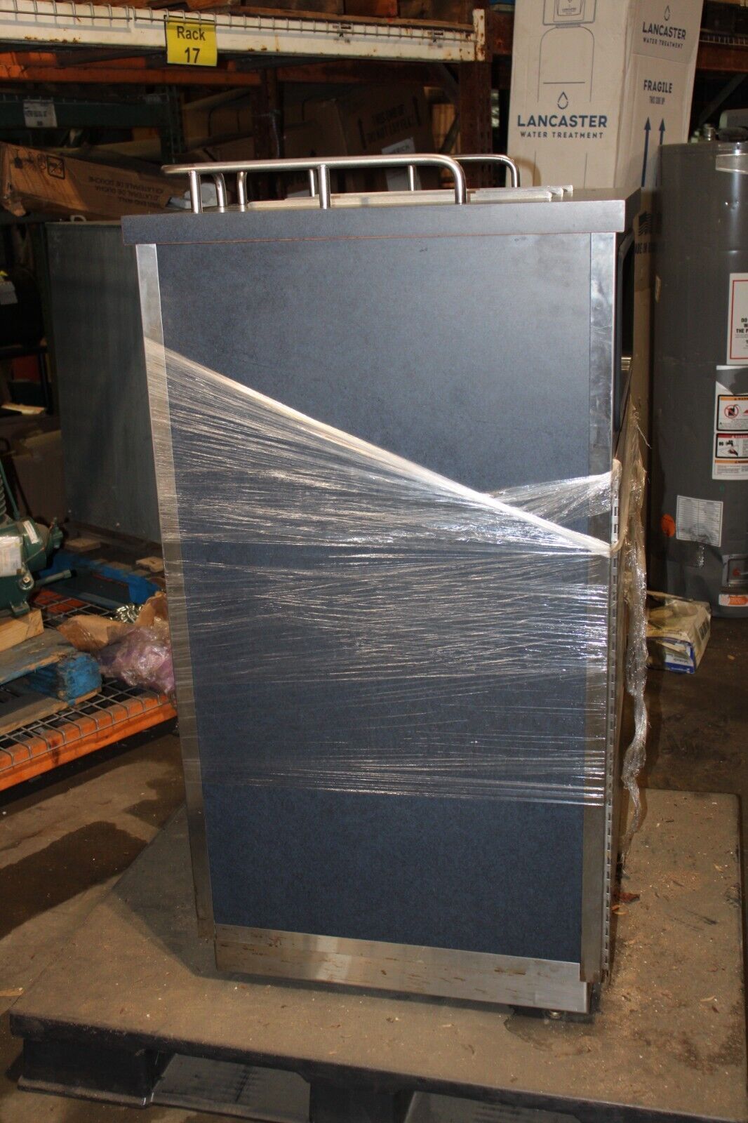 Commercial Restaurant Waste / Trash Cabinet with Tray Storage - Can Included - NMB Restaurant Equipment