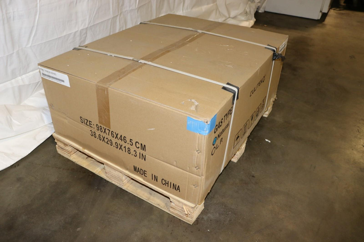 Culitek TEKCB36NGLP Char-Rock Charbroiler 3 Burner NG or LP, Countertop - NMB Restaurant Equipment