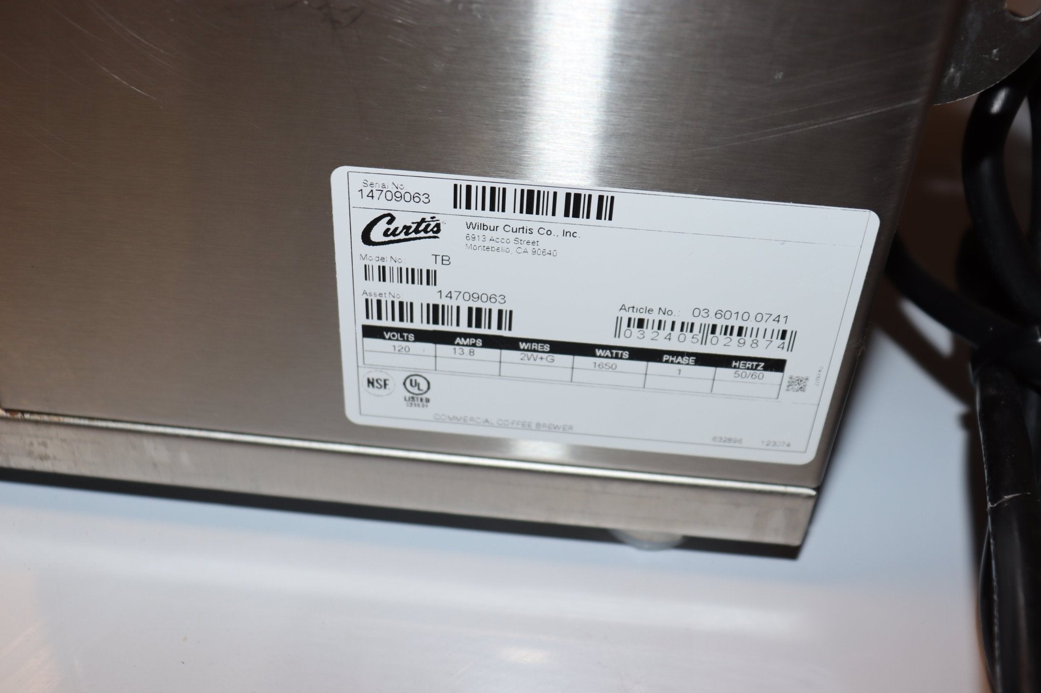 Curtis TB 3-5 Gallon Stainless Steel Iced Tea Brewer - 120V - NMB Restaurant Equipment