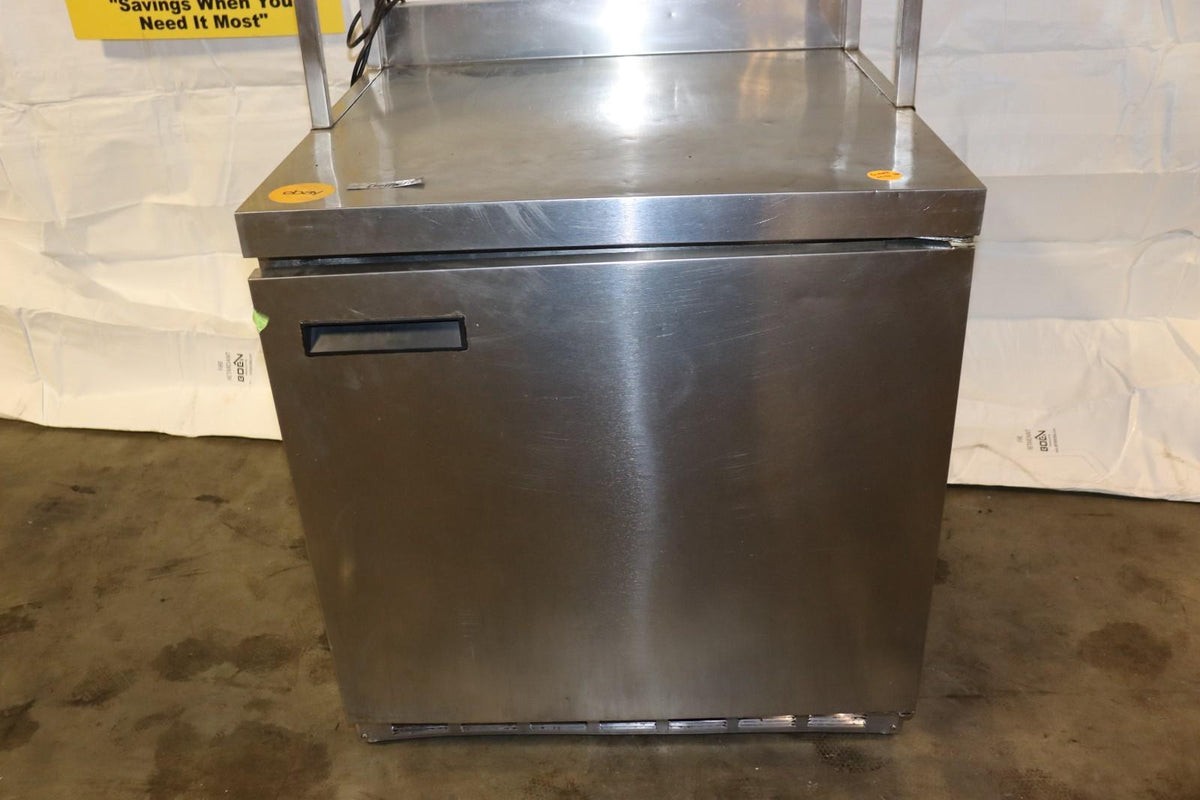 Delfield ST-4532N-A543 Stainless 1 Door Refrigerator Cooler, Casters, Over Shelf - NMB Restaurant Equipment