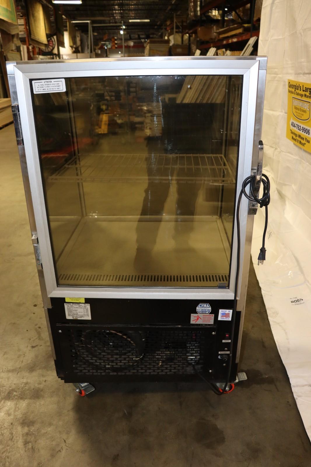 Federal Industries 31505C-2 Refrigerated Display Case, CLEAN, Rolling, Used - NMB Restaurant Equipment