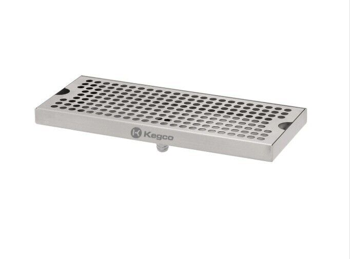 KEGCO 12 INCH X 5 INCH DRIP TRAY WITH DRAIN BF DP-120D - NMB Restaurant Equipment