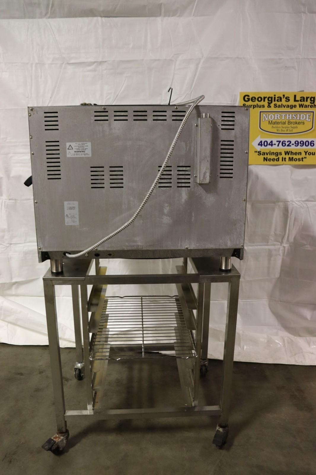 Moffat TurboFan E31D4 1/2 Size 4 Tray Electric Convection Oven & Stand On Wheels - NMB Restaurant Equipment