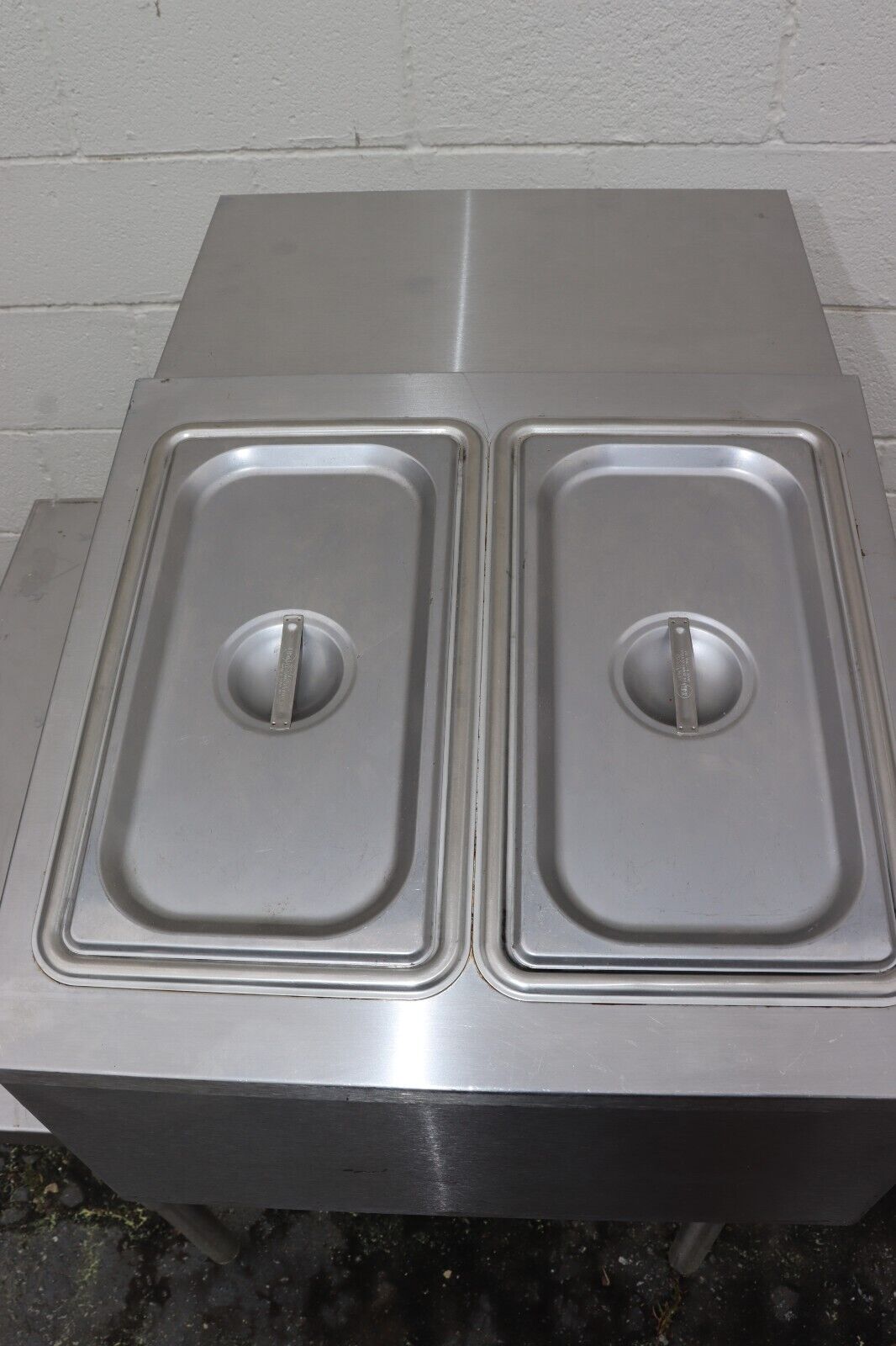 Nemco 9015-FRD Cold Condiment Station Counter-top 18" wide Two 1/3 Pans, TESTED - NMB Restaurant Equipment