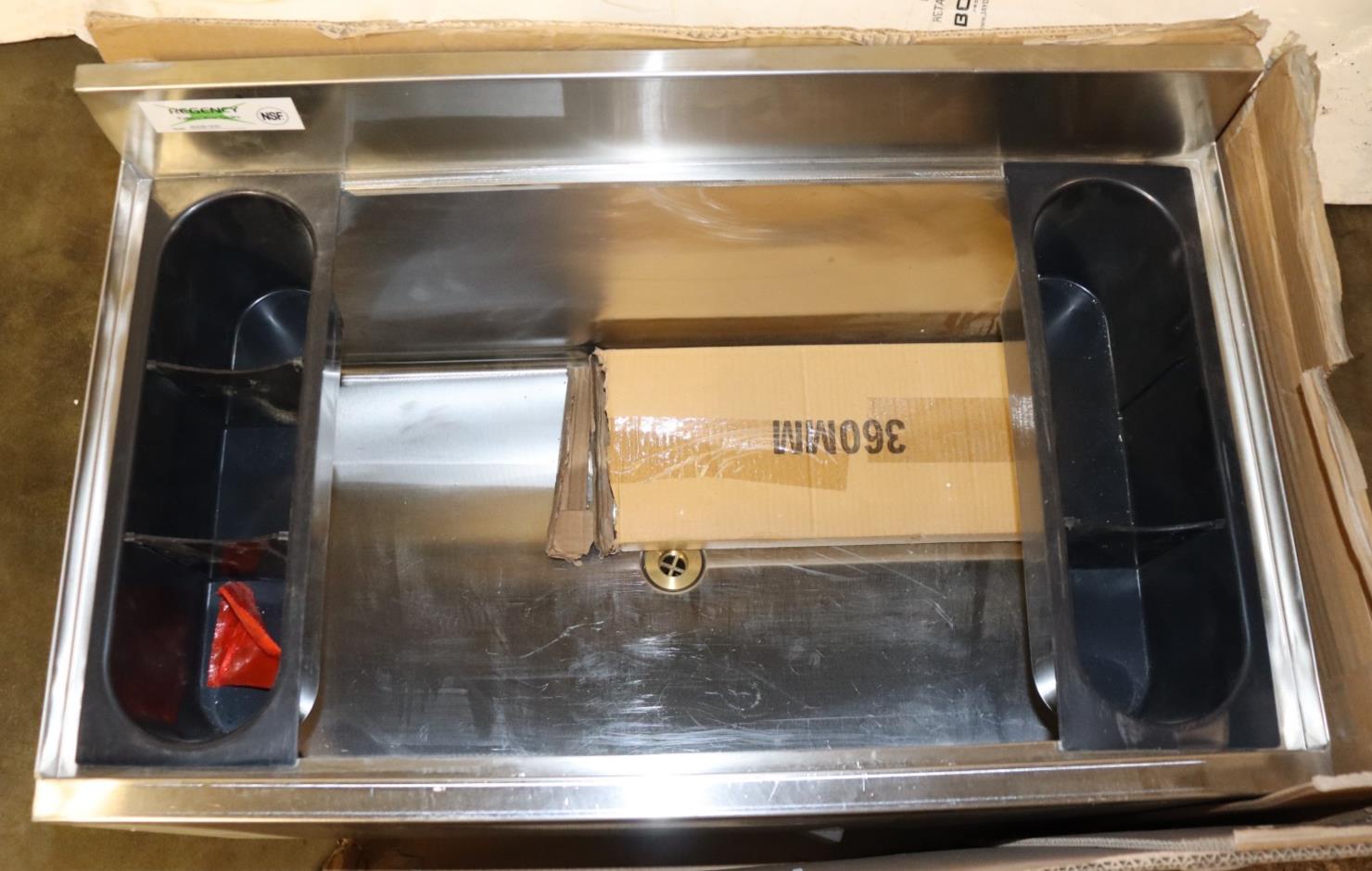 NEW 18X30 Under Bar Ice Bin Insulated 20 Gauge Stainless Regency 600IB1830 - NMB Restaurant Equipment