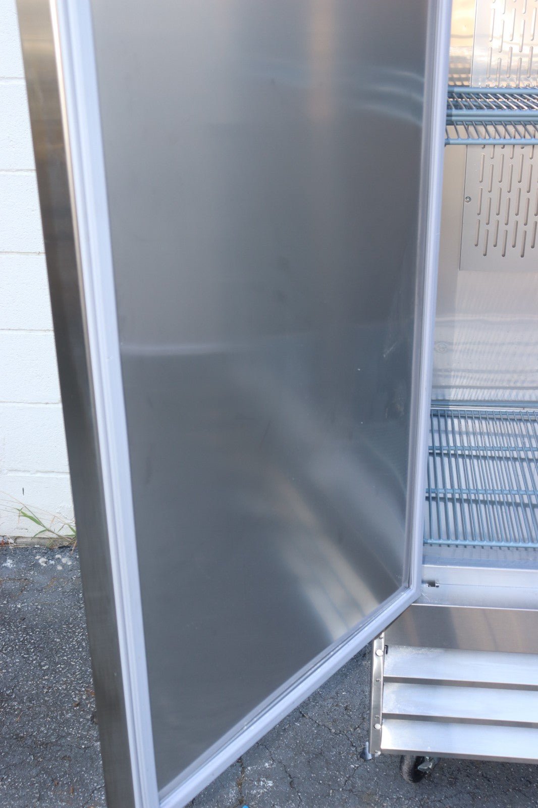 Norpole NP2R 54'' Two Section Solid Door Reach-In Refrigerator, Scratch & Dent - NMB Restaurant Equipment