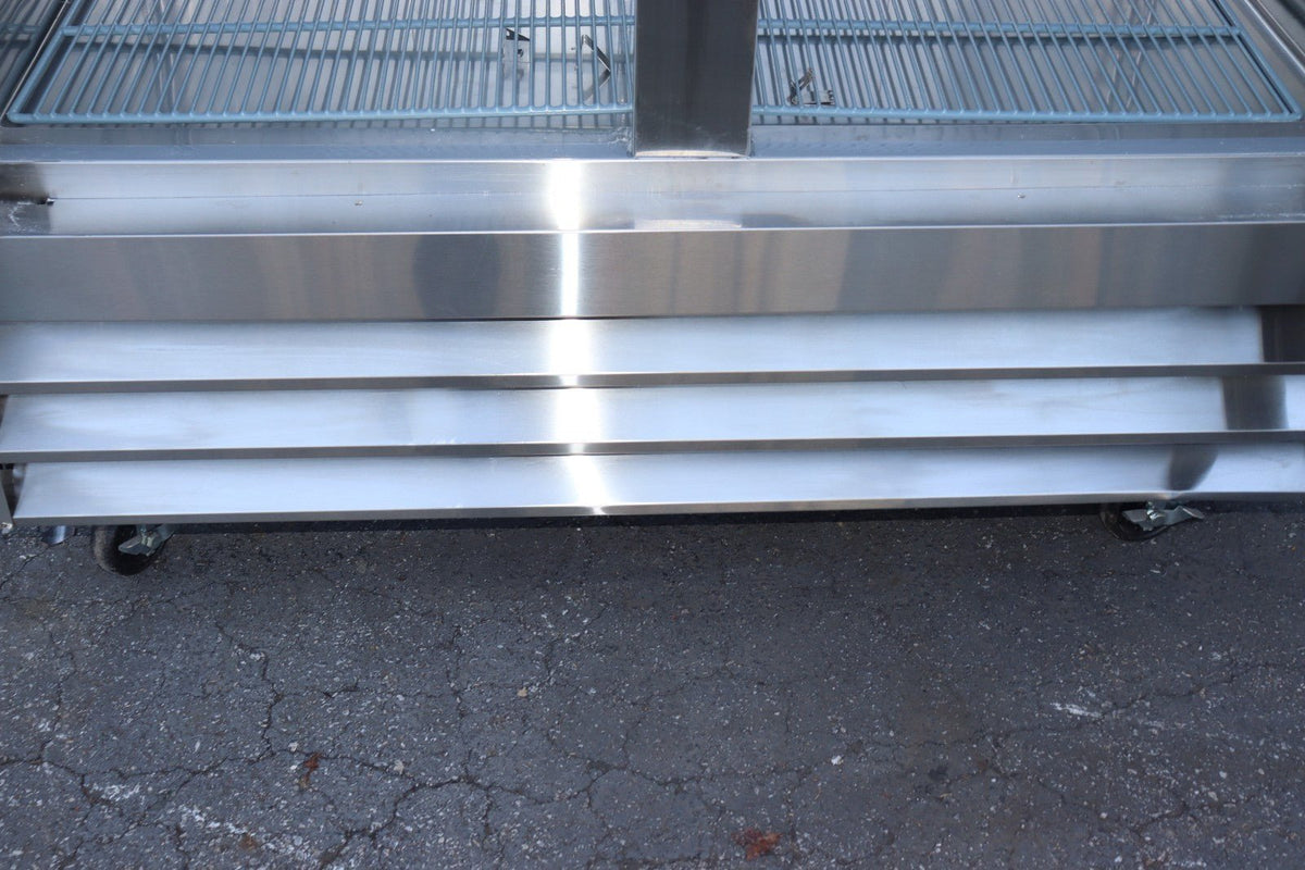 Norpole NP2R 54'' Two Section Solid Door Reach-In Refrigerator, Scratch & Dent - NMB Restaurant Equipment