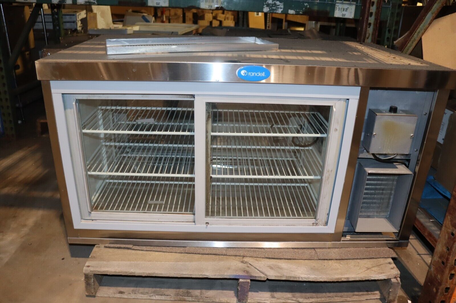 PARTS ONLY, NOT WORKING, Lot of Two Randell 40048 Pie Cases - NMB Restaurant Equipment