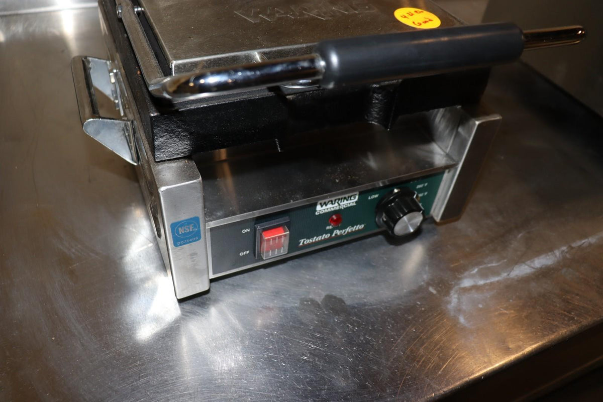 PARTS ONLY Waring WFG150 Tostato Perfetto Top & Bottom Panini Grill, Used, CLEAN - NMB Restaurant Equipment